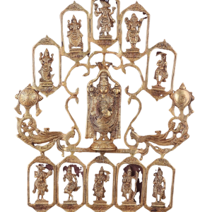 Brass Dashavatar Wall Hanging Tirupati Balaji 20x21.5 - Divine Protection Art | Jaipurio